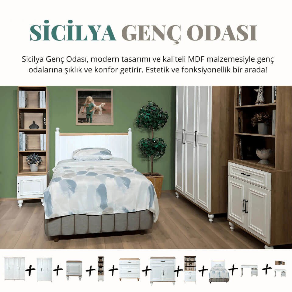 arion-kids-sicilya-genc-odasi Sicilya Genç Odası | MDF | Kalite ve Tasarımı Buluşturan Model - Görsel 1