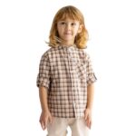 Erkek Çocuk Hakim Yaka Gömlek| Kareli Desen | Modern ve Konforlu Stil