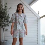 Kız Çocuk Yazlık Takım | İlia Model Bluz ve Şort ile Rahat Günlük Stil